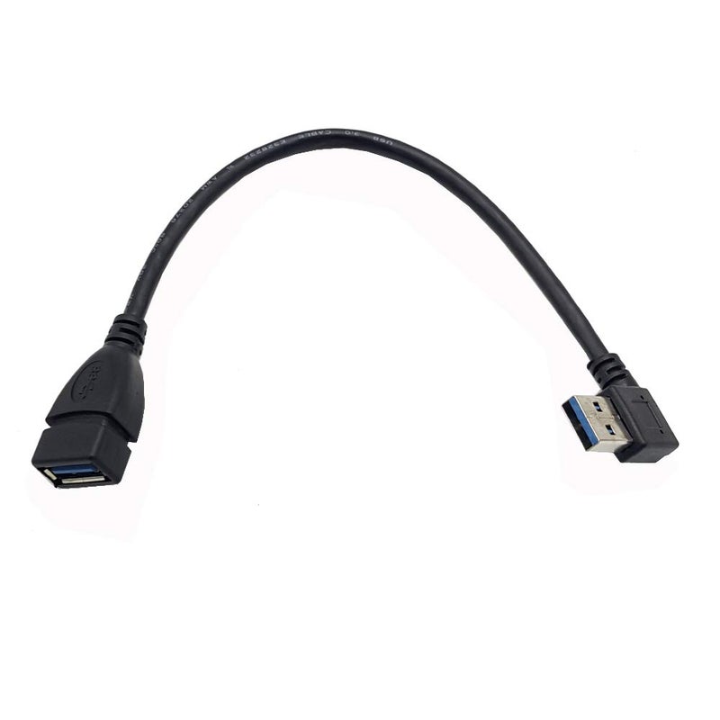 Seadream 2Pack SuperSpeed USB 3.0 Left Angle Male to Female Extension Cable-Left Angle - Image 3